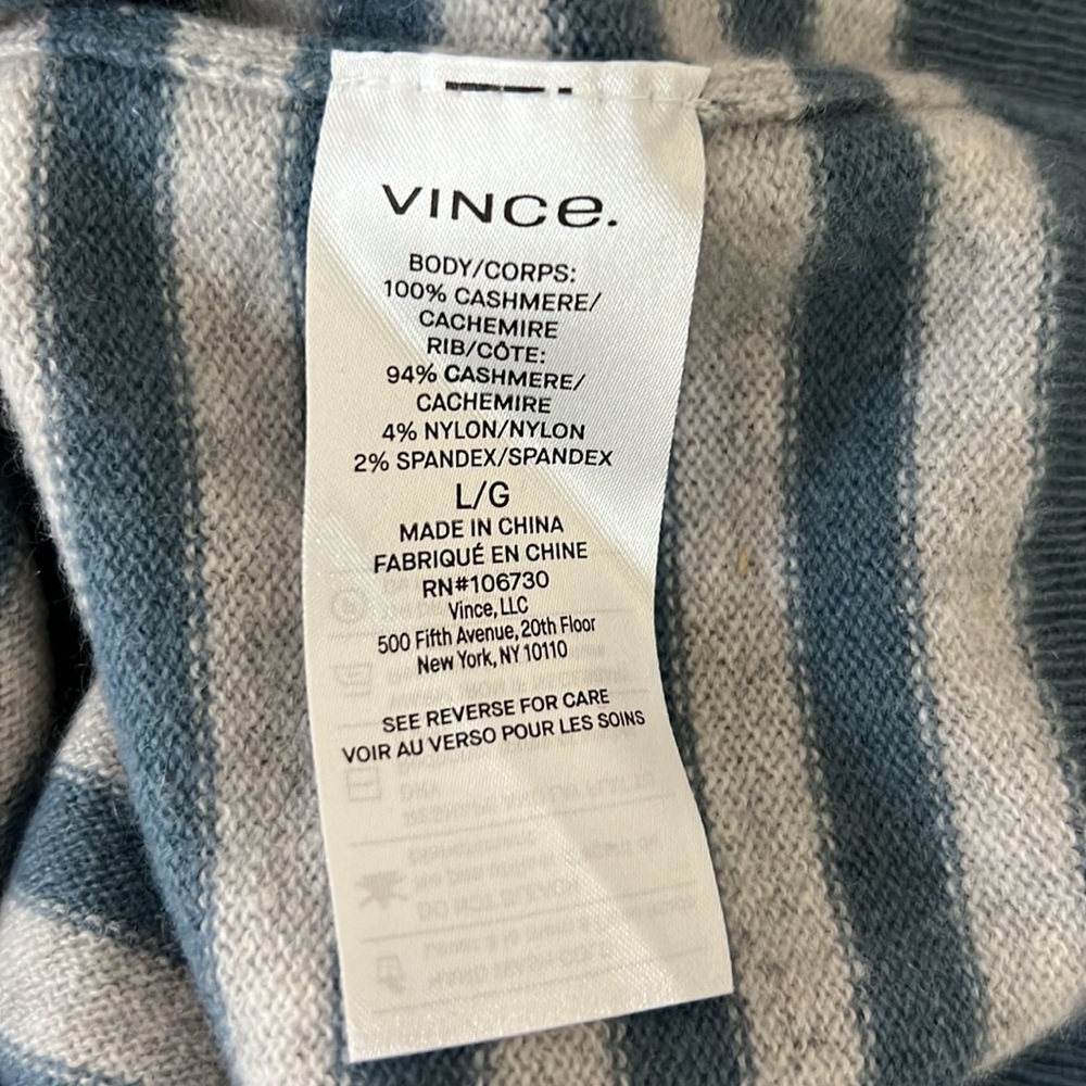 Vince Cashmere Crewneck Sweater - sz L - Picture 5 of 5